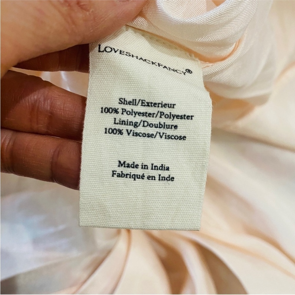 LoveShackFancy Floral Ivory and Pink Wedding Dress - Picture 10 of 15